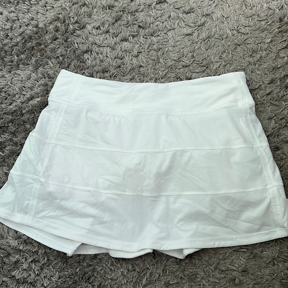 Lululemon pace rival skirt white